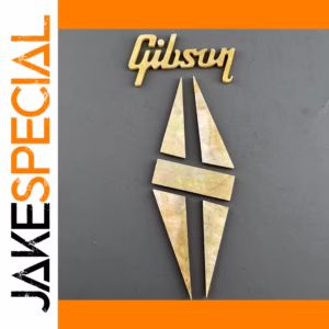 Gold Mother of Pearl Guitar Headstock Inlay