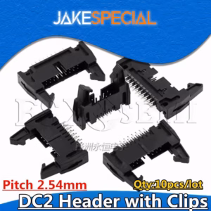 DC2 Header Connector 2.54mm 10-Pack 8P to 64P