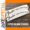2 Pcs Fender P Bass Waterslide Decals