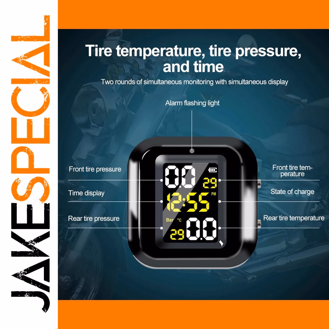Motorcycle Tire Pressure Monitor with LCD Display - Image 4