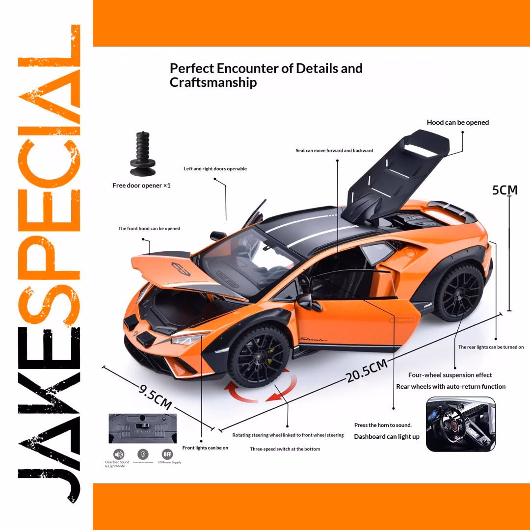 Lamborghini Huracán 1/24 Scale Diecast Model – Image 2