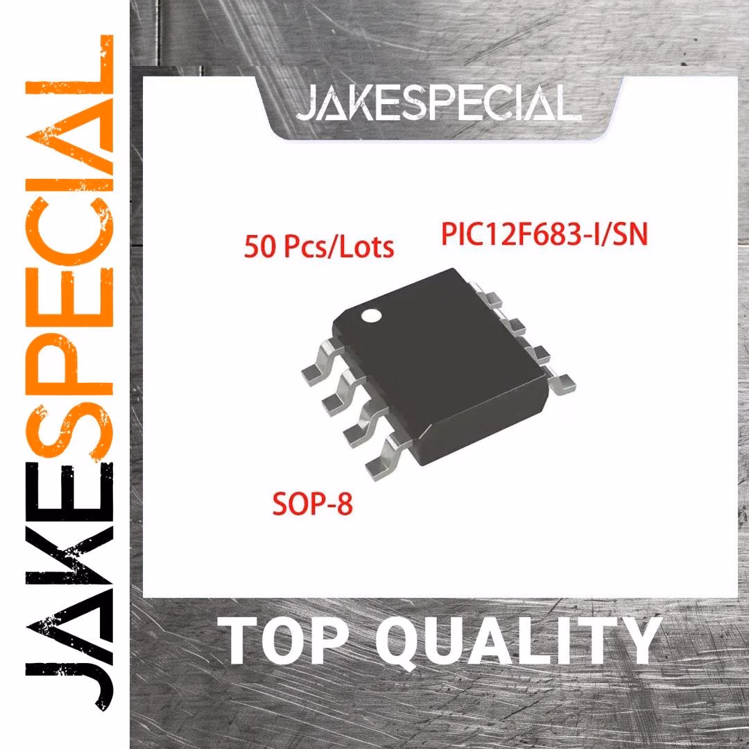 50 PCS PIC12F683-I/SN 8-Bit Microcontrollers