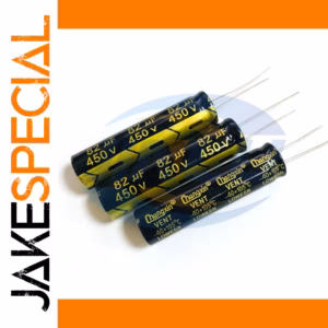 2PCS 450V 82µF Aluminum Electrolytic Capacitors