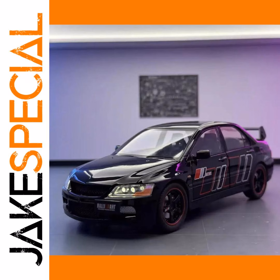 1:24 EVO9 Alloy Car Model with Lighting Effects - Image 6