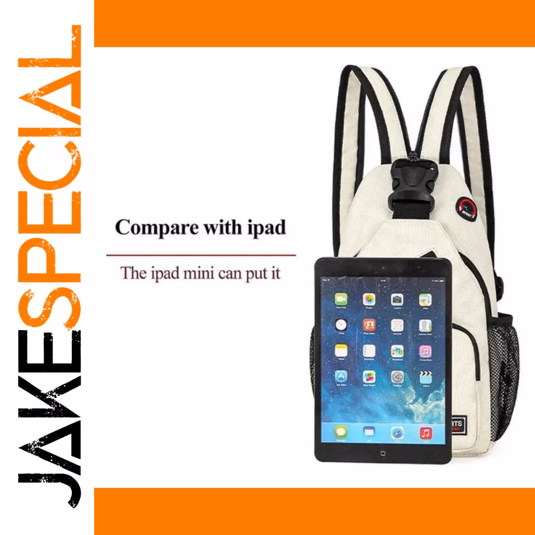 Multi-functional Messenger Shoulder Backpack Red - Image 5