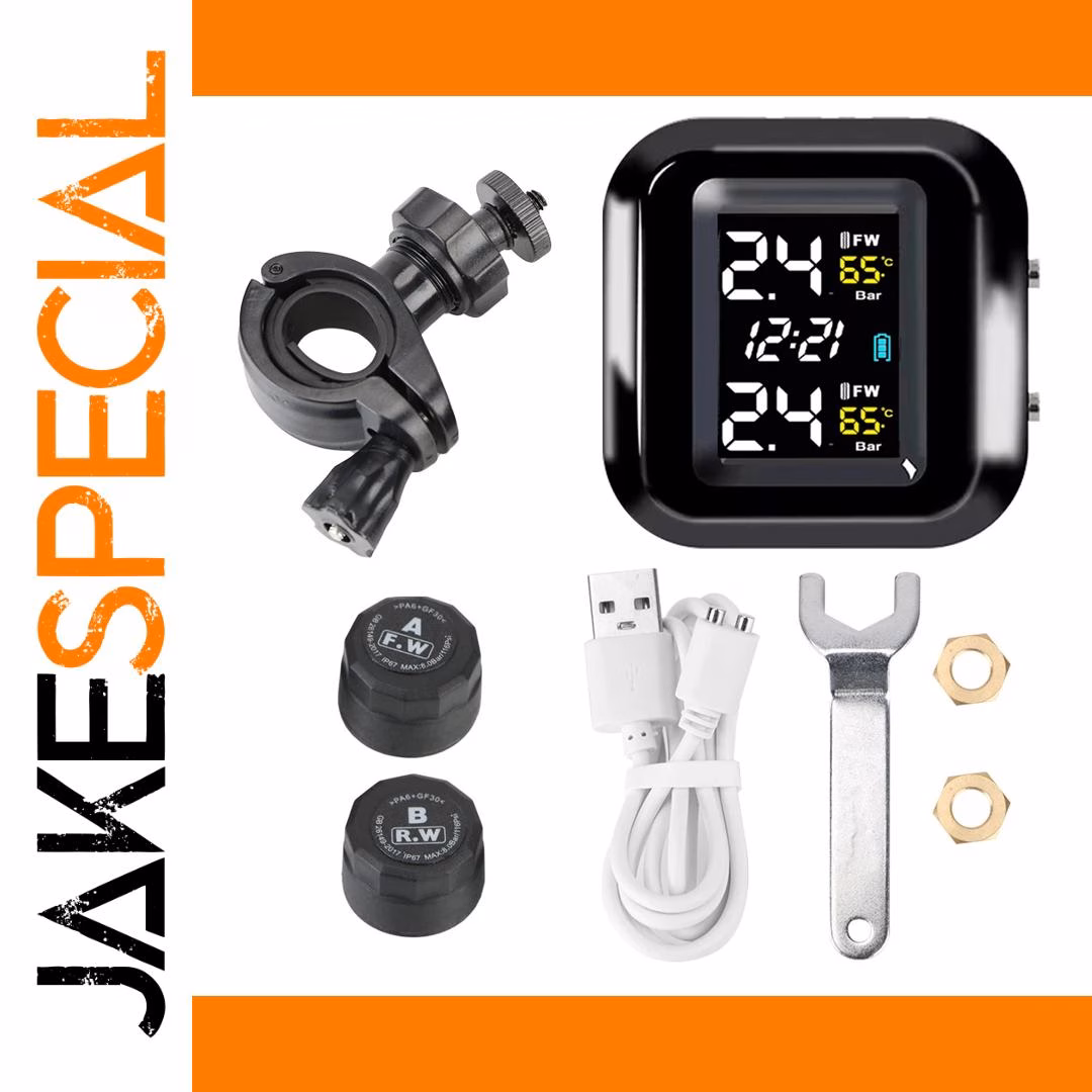 Motorcycle Tire Pressure Monitor with LCD Display - Image 8