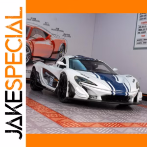 1:24 P1 GT Alloy Car Model - White with Stripes