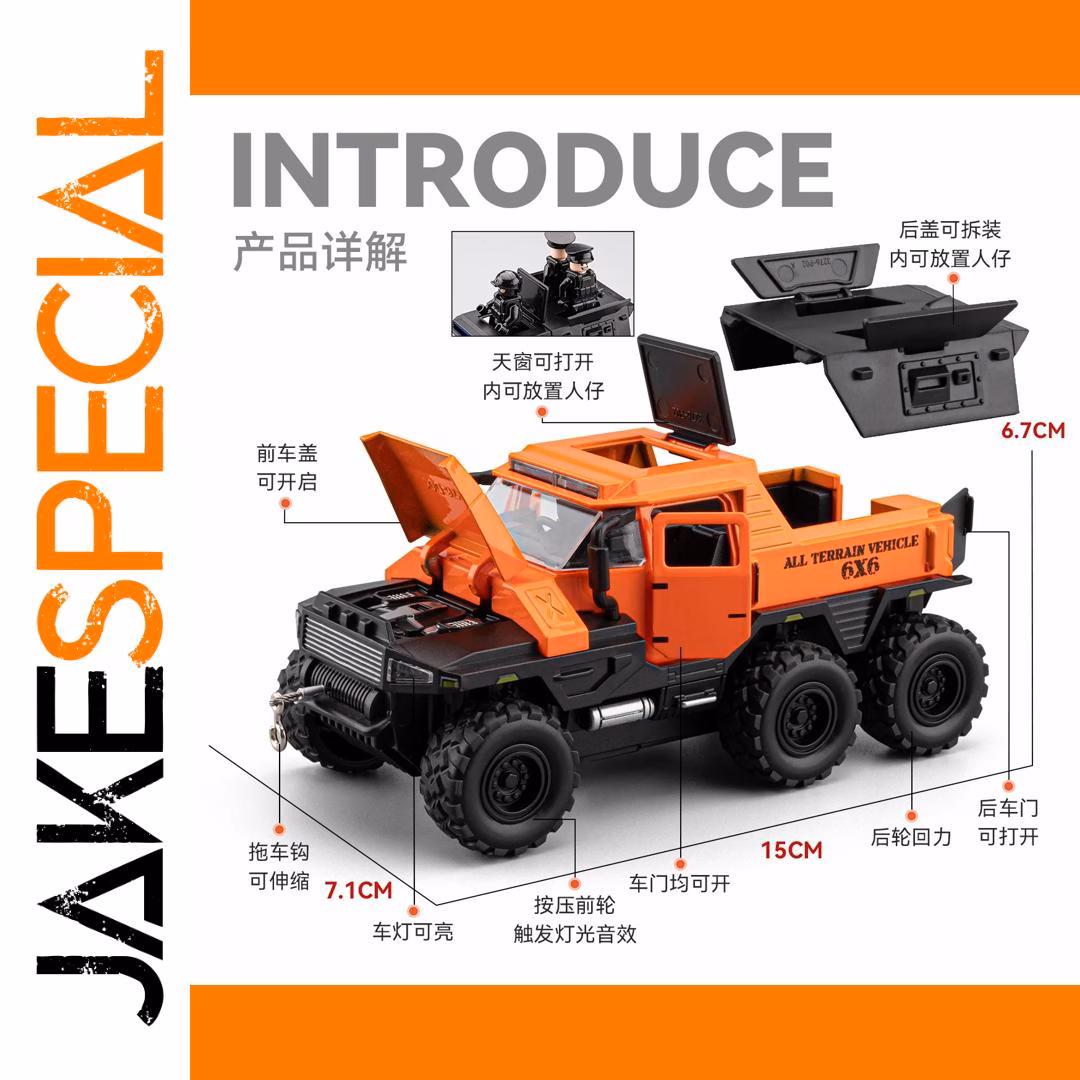 1:32 Scale Conqueror Armored Vehicle Model - Image 5