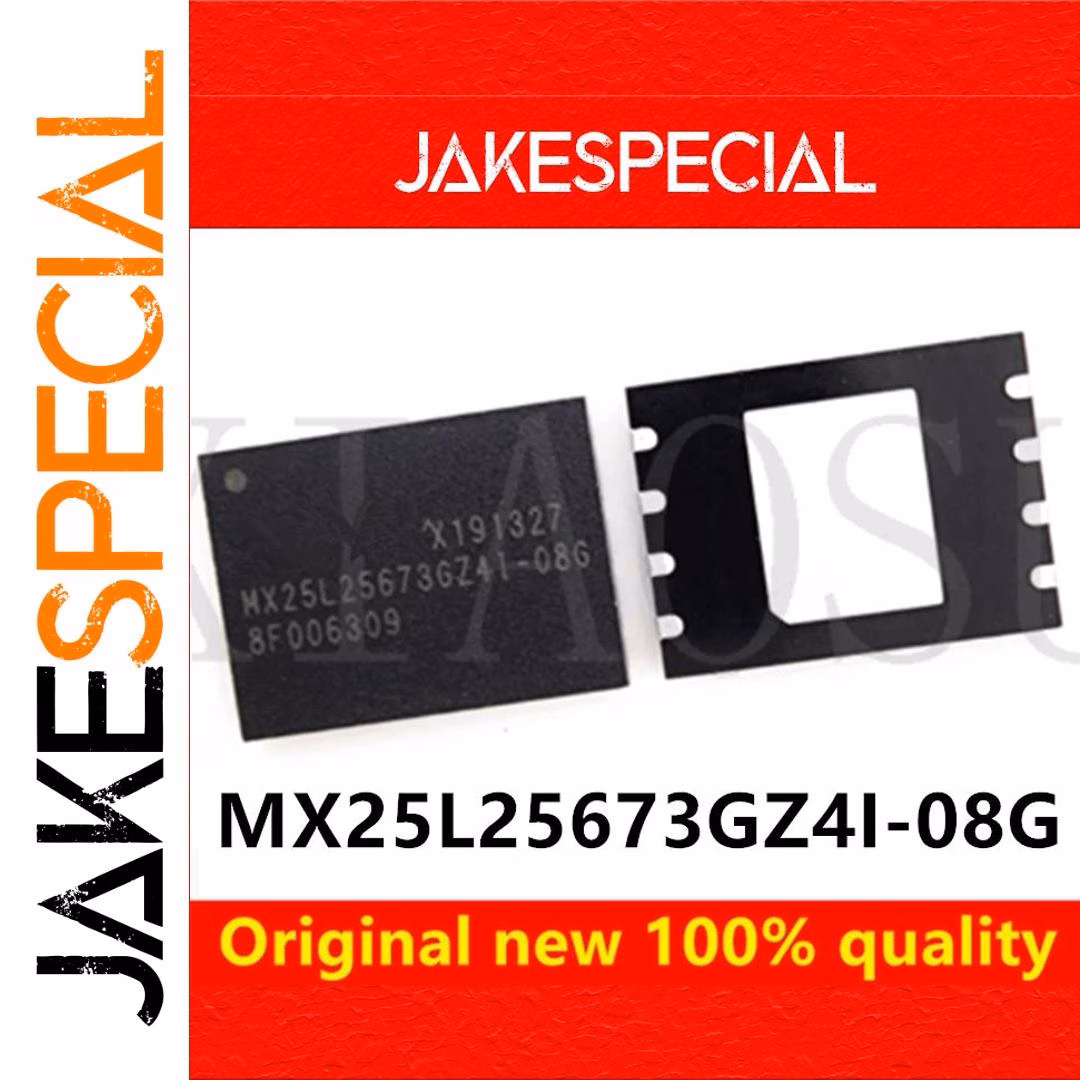 2PCS QFN-8 Chipset MX25L25673GZ4I-08G & MX25L25673GZ41-08G