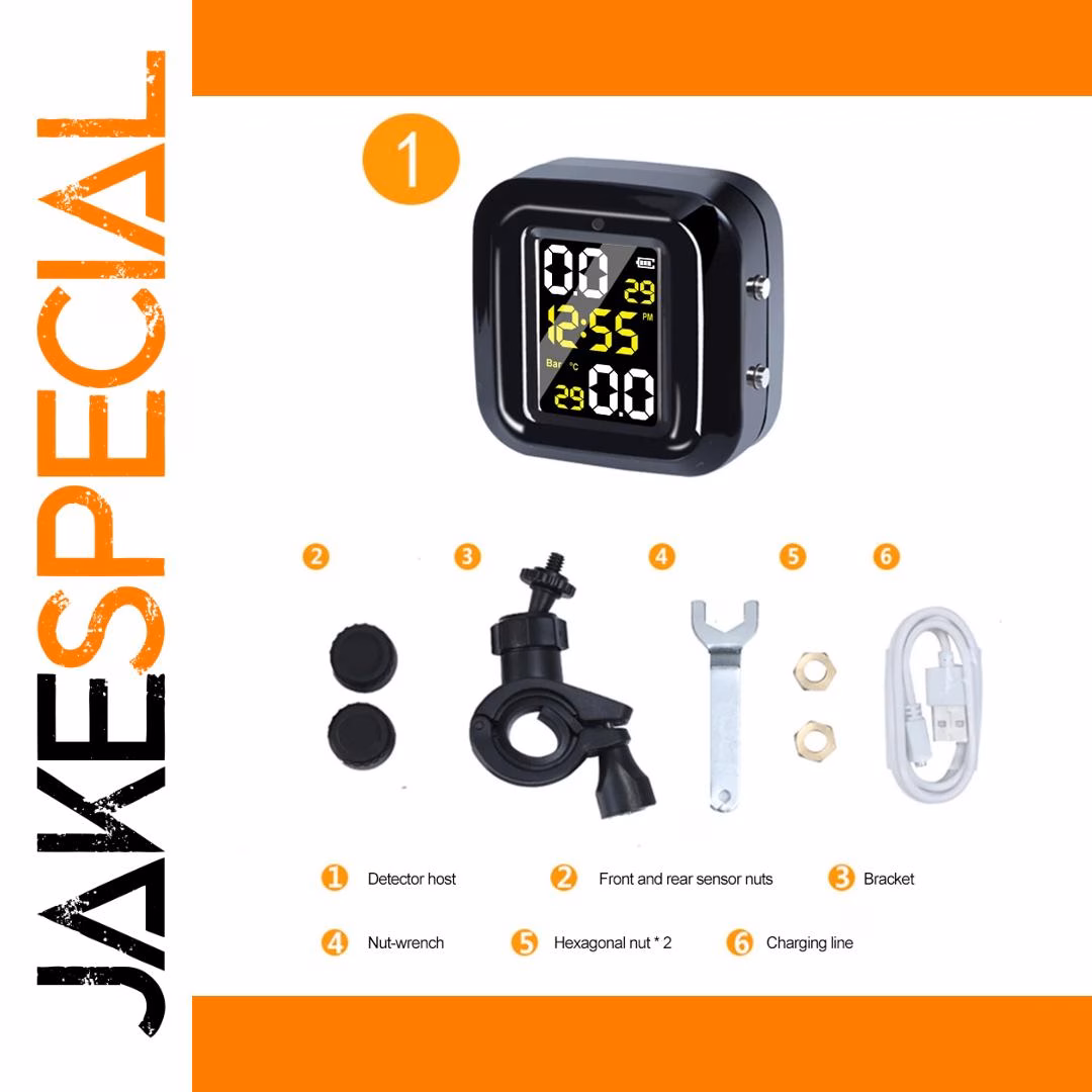 Motorcycle Tire Pressure Monitor with LCD Display - Image 6