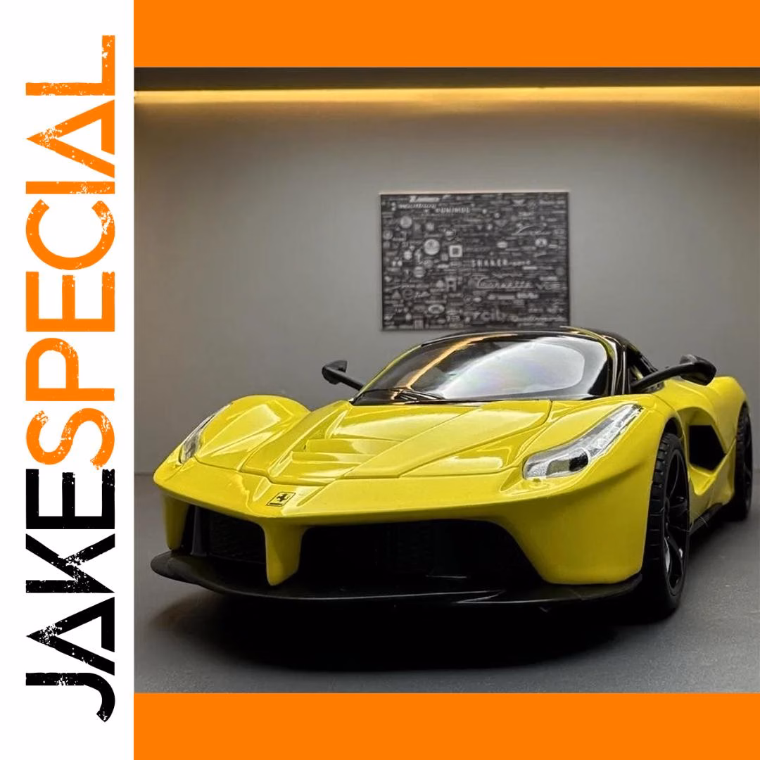 LaFerrari FXX K 1:22 Scale Model in Yellow