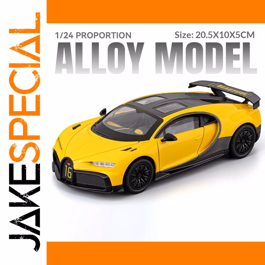 Chiron 1/24 Scale Die-Cast Model in Blue - Image 7