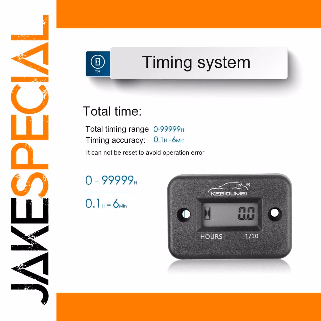 Waterproof Hour Meter for Gas Engine Vehicles - Image 4