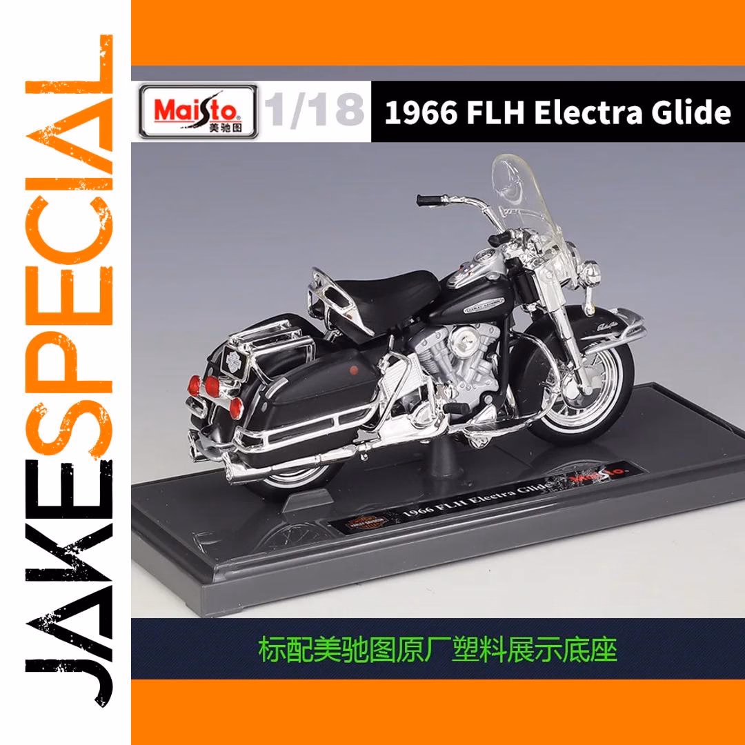 1966 FLH Electra Glide Motorcycle Model 1:18 Scale - Image 3