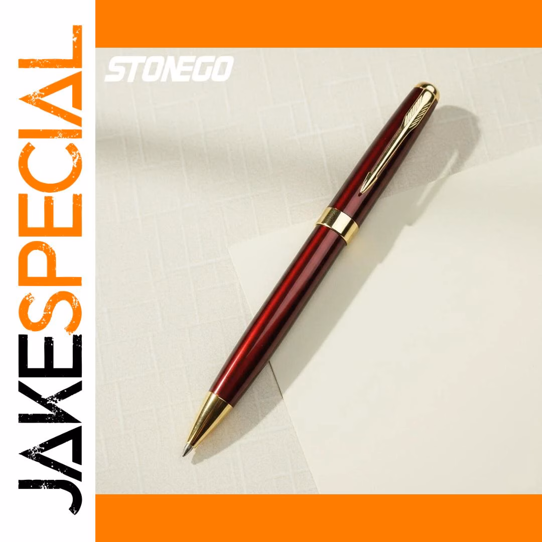 Elegant Retractable Stainless Steel Ballpoint Pen - Image 7