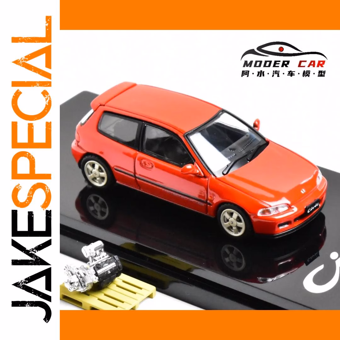 Hobby Japan 1:64 Civic EG6 SiR-S Diecast Model - Image 7