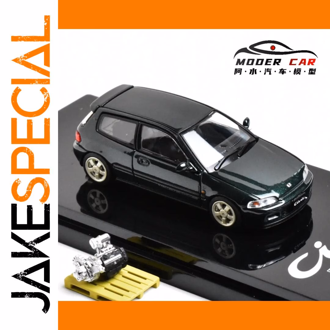 Hobby Japan 1:64 Civic EG6 SiR-S Diecast Model - Image 6