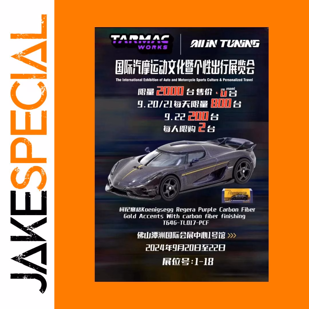 Tarmac Works 1:64 Regera Diecast Model Car