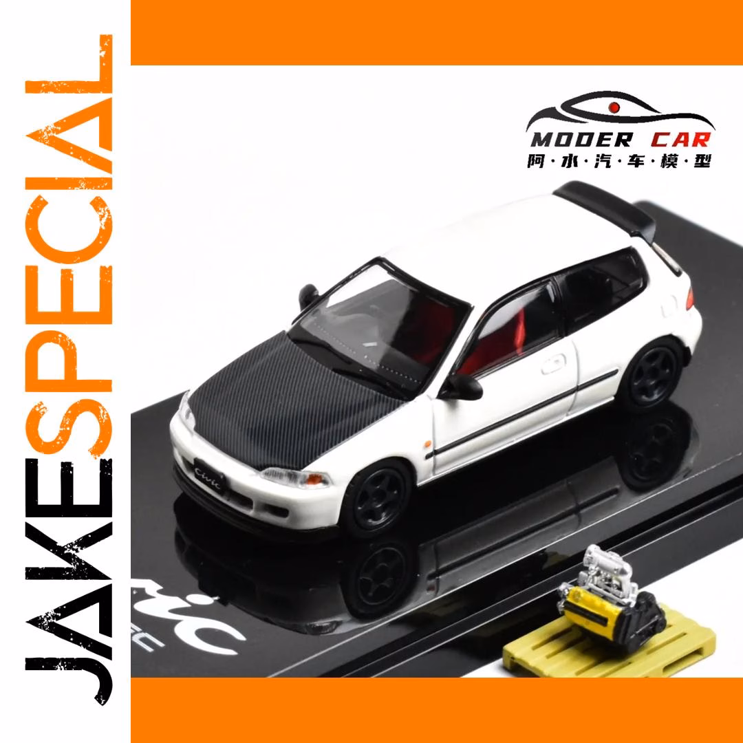 Hobby Japan 1:64 Civic EG6 SiR-S Diecast Model - Image 4